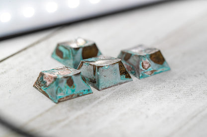 Brass Patina Arrow Keycaps