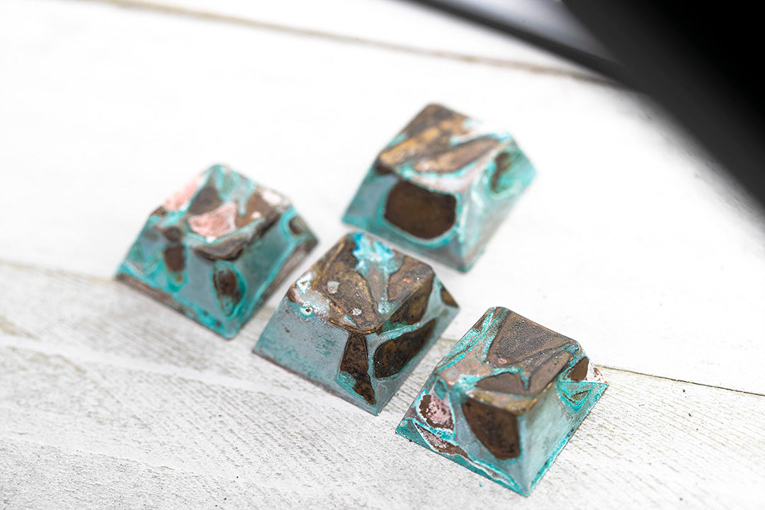 Brass Patina Arrow Keycaps